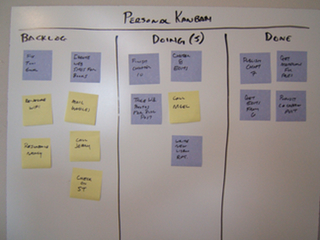 Sample Kanban board